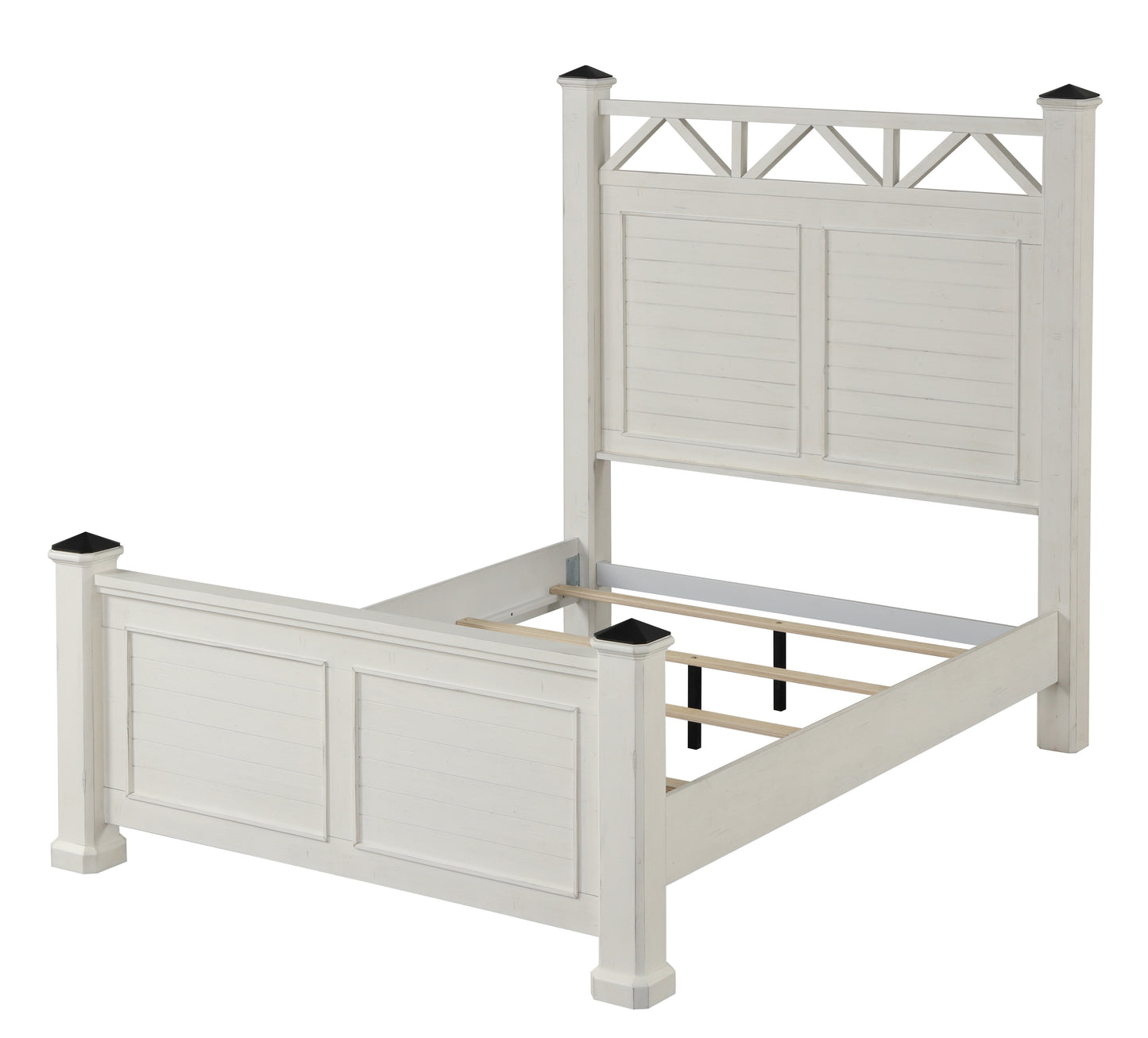 Laria Antique White Finish Wood Bedroom Collection