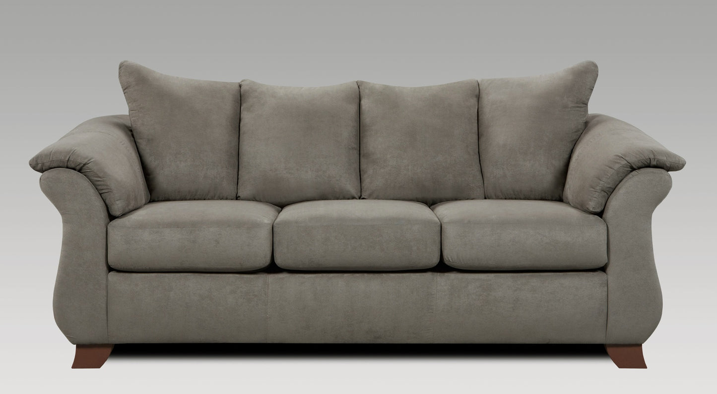 Aruca Microfiber Pillow Back Living Room Collection, Sensations Gray
