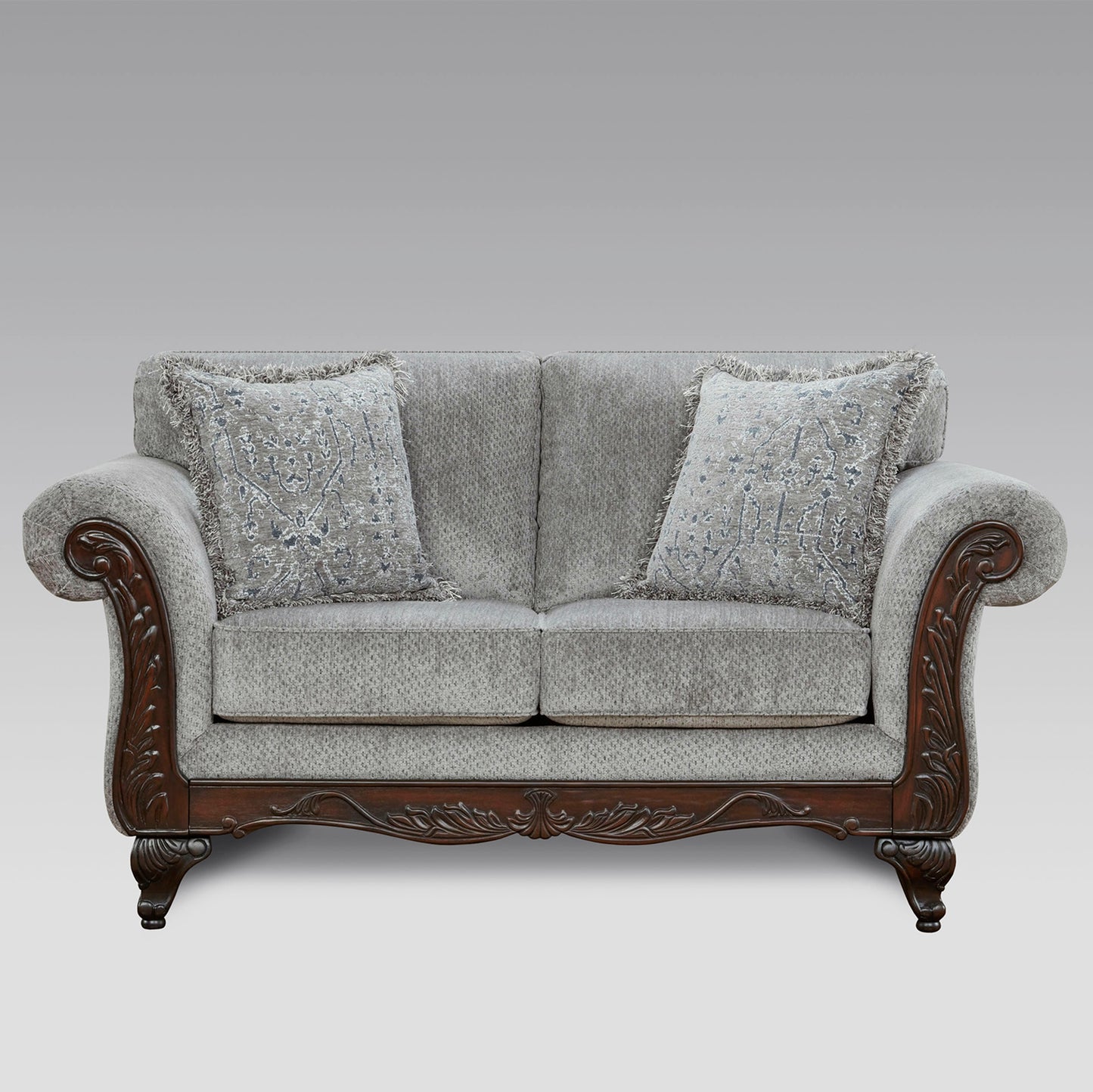 Hernen Carved Wood Frame Living Room Collection