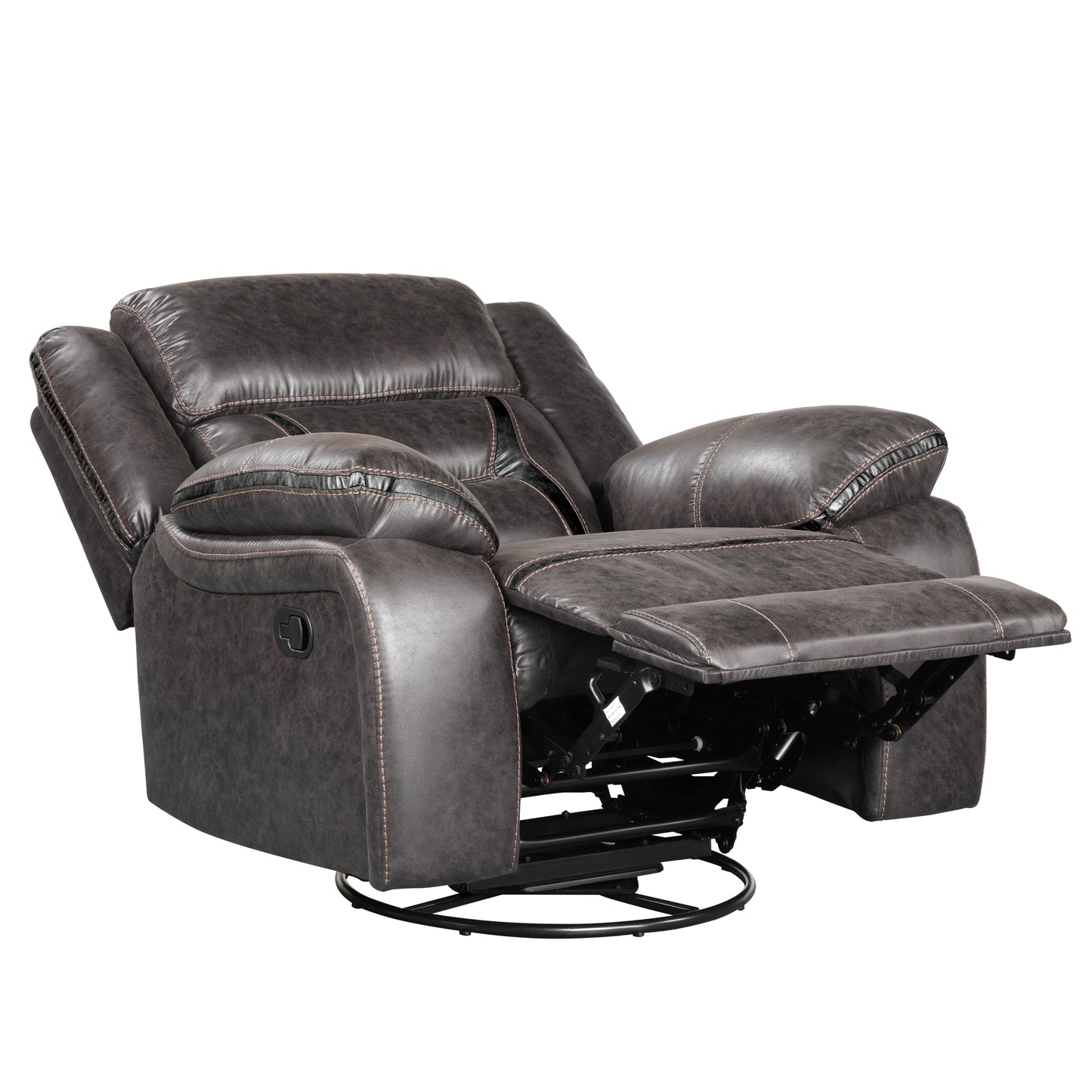 Elkton Manual Motion Recliner, Dark Chestnut