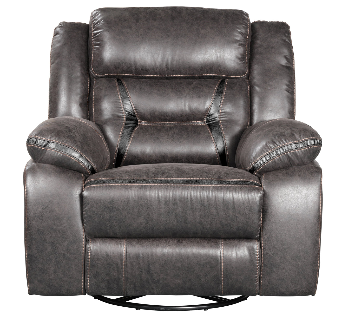 Elkton Manual Motion Recliner, Dark Chestnut
