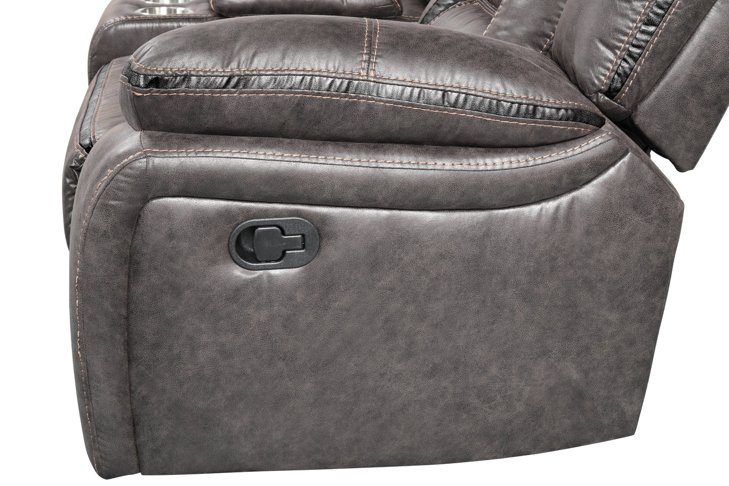 Elkton Manual Motion Recliner, Dark Chestnut