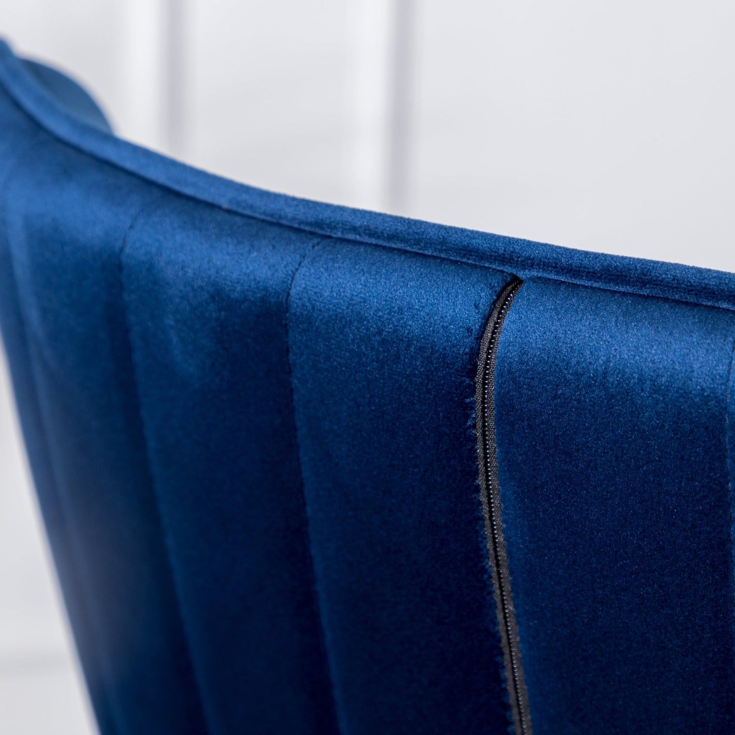 Leland Fabric Upholstered Wingback Bar Stools, Set of 2, Blue