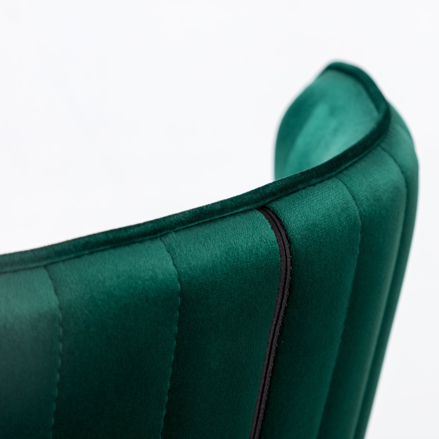 Leland Fabric Upholstered Wingback Bar Stools, Set of 2, Green