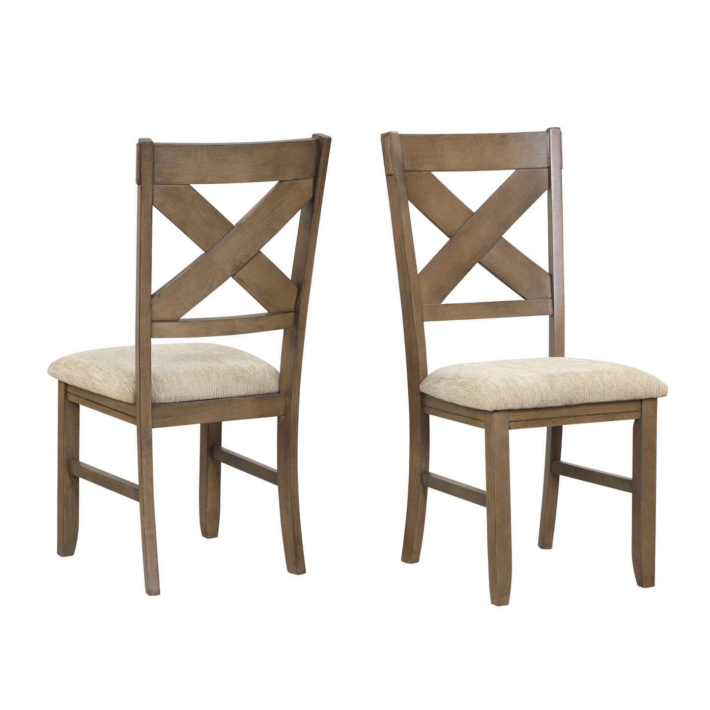 Raven Wood 9-Piece Dining Set, Extendable Trestle Dining Table with 8 Chairs, Glazed Pine Brown