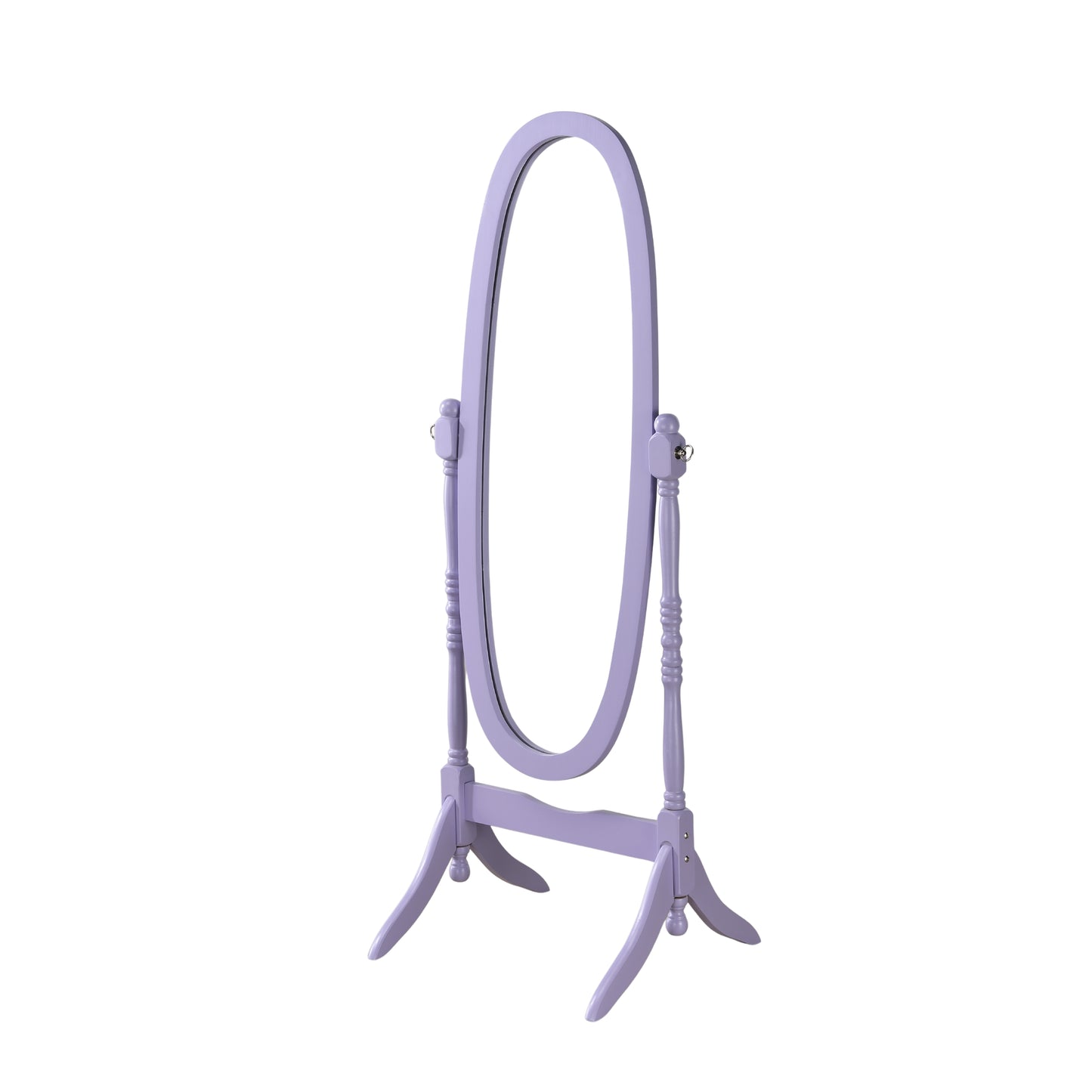 Roundhill Furniture Traditional Queen Anna Style Wood Floor Cheval Mirror