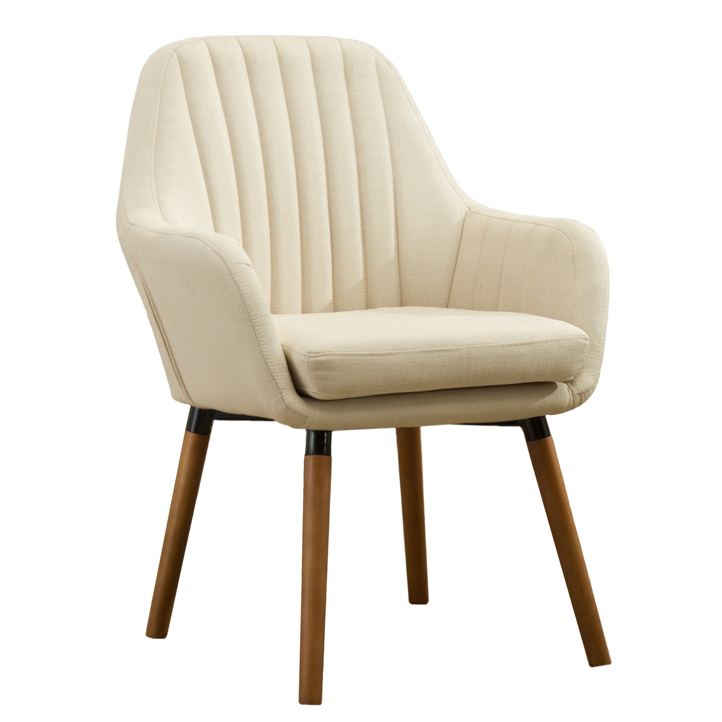 Tuchico Contemporary Fabric Accent Chair, Tan
