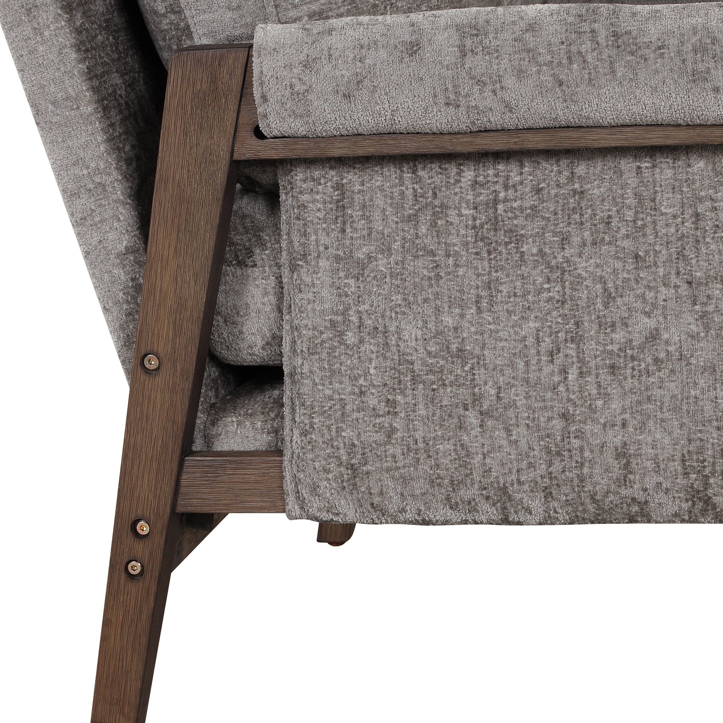 Roundhill Furniture Kelly Mid-Century Modern Velvet Accent Armchair