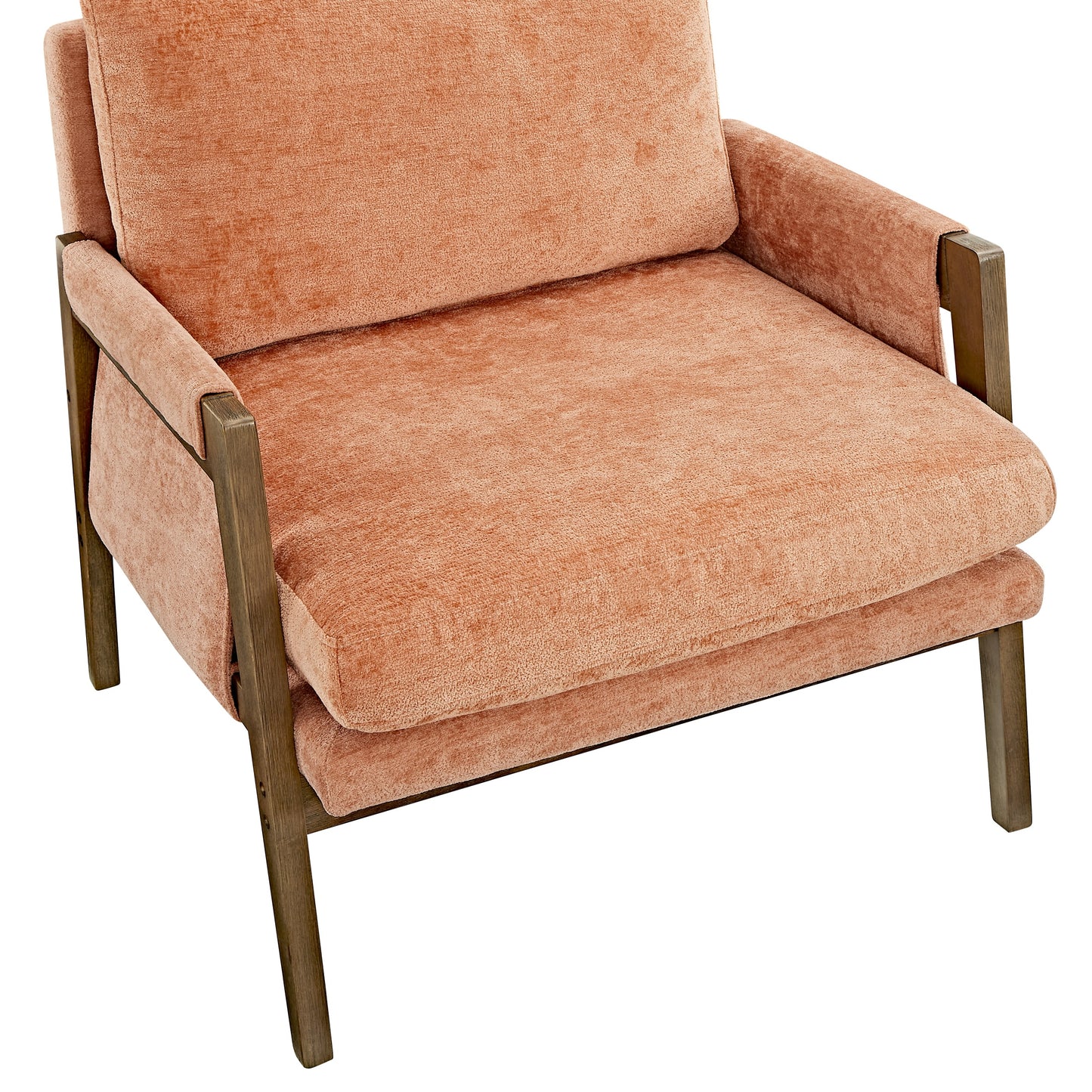 Roundhill Furniture Kelly Mid-Century Modern Velvet Accent Armchair