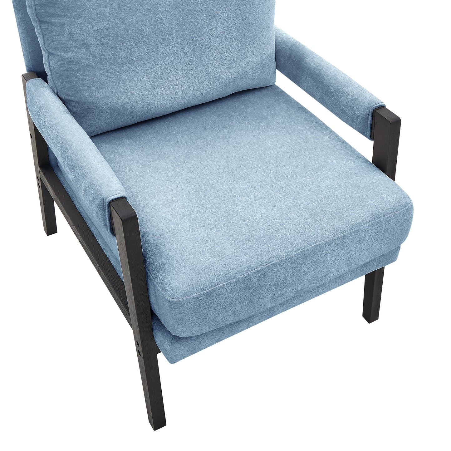 Roundhill Furniture Kelly Mid-Century Modern Chenille Upholstered Accent Armchair, Available in 5 Colors