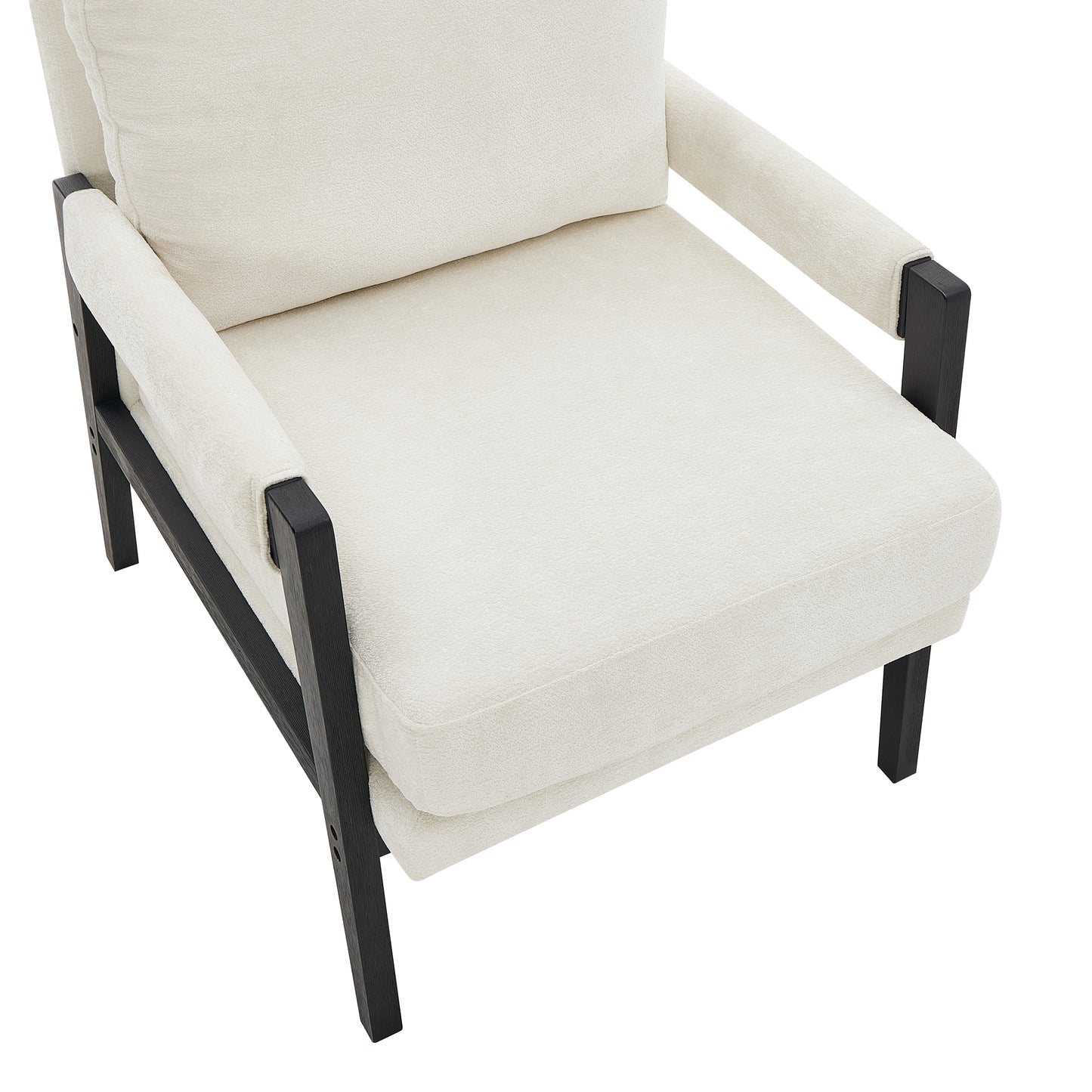 Roundhill Furniture Kelly Mid-Century Modern Chenille Upholstered Accent Armchair, Available in 5 Colors