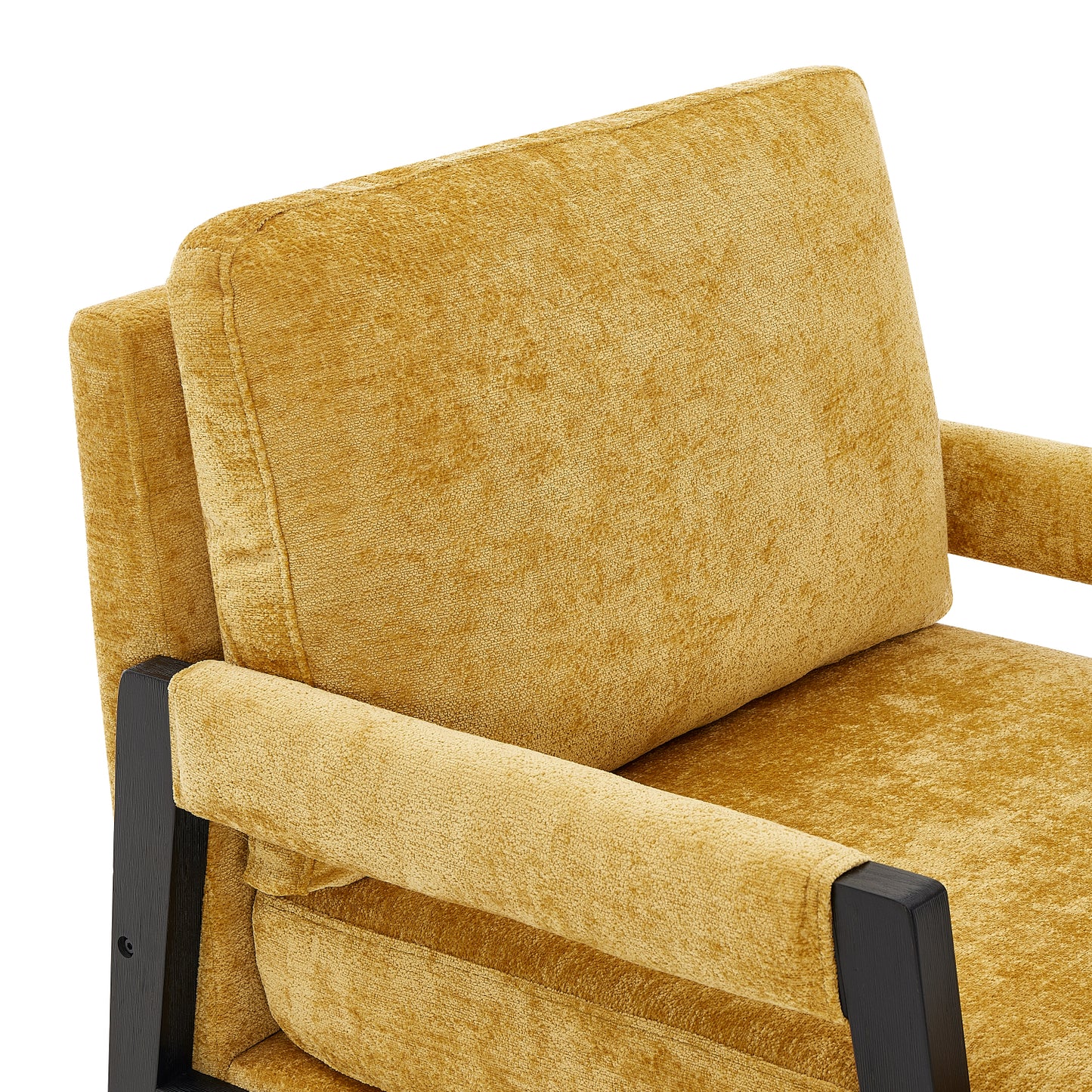 Roundhill Furniture Kelly Mid-Century Modern Chenille Upholstered Accent Armchair, Available in 5 Colors