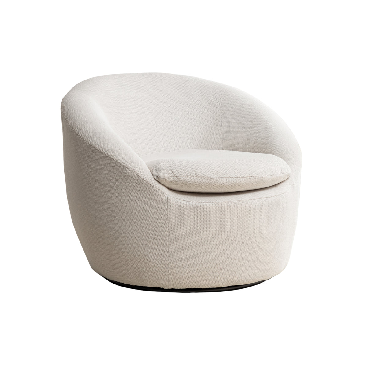 Roundhill Furniture Winnie Modern Barrel Chair, 360 Swivel