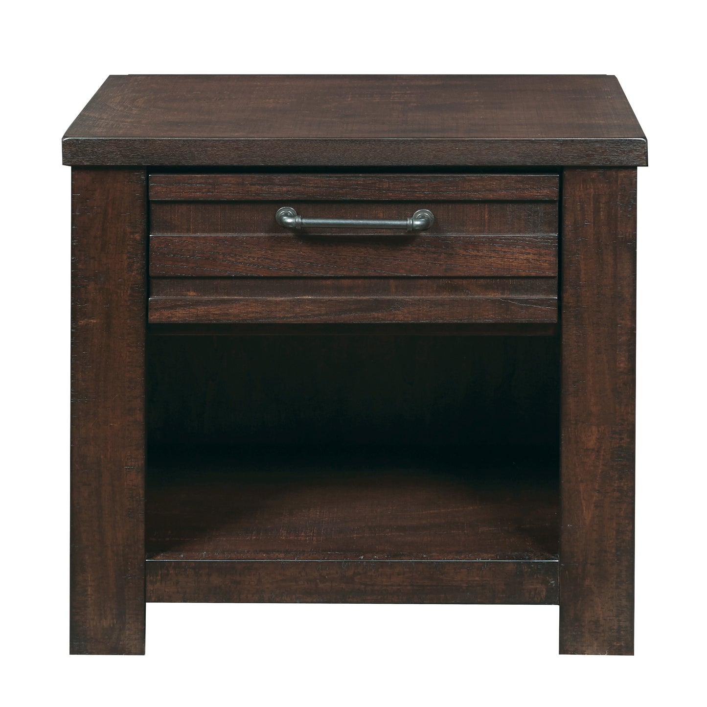 Sedona Transitional Wood Drawer Nightstand in Espresso