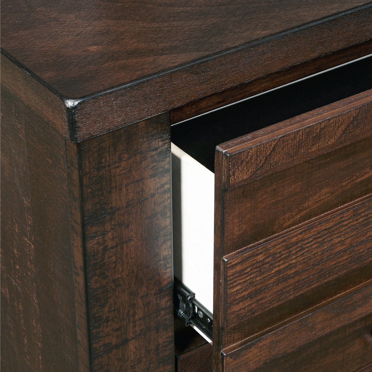 Sedona Transitional Wood Drawer Nightstand in Espresso