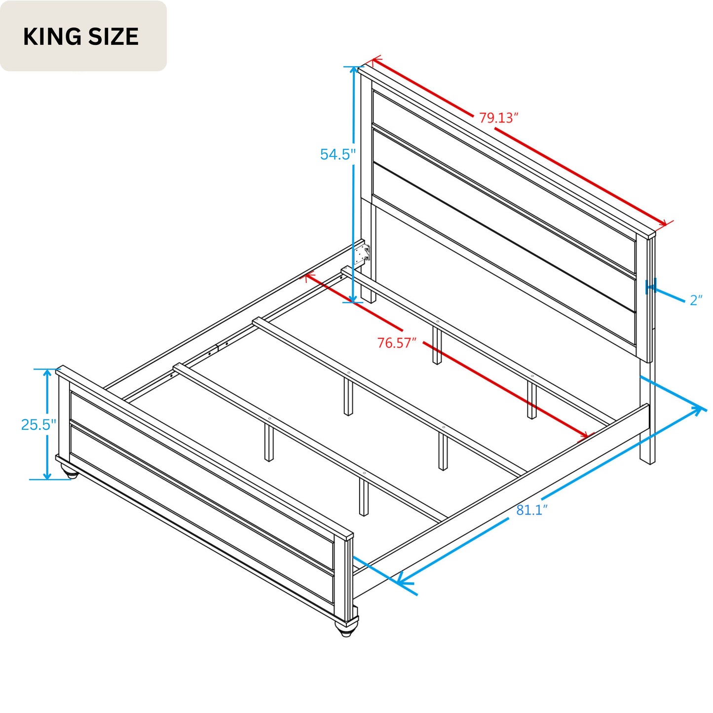 Imerland Contemporary White Wash Finish Bedroom Collection