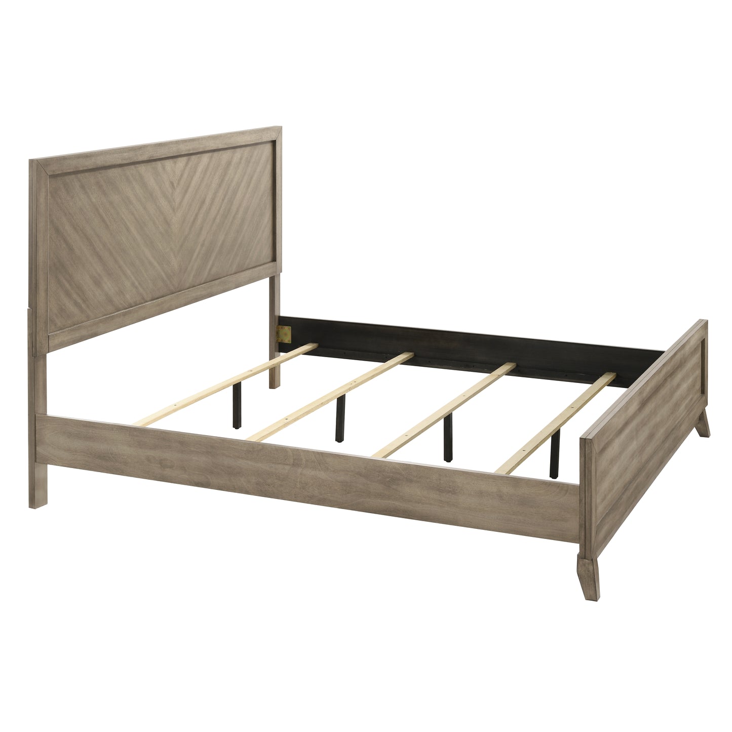 Roundhill Furniture Arena Contemporary Wood Bedroom Collection in Antique Gray