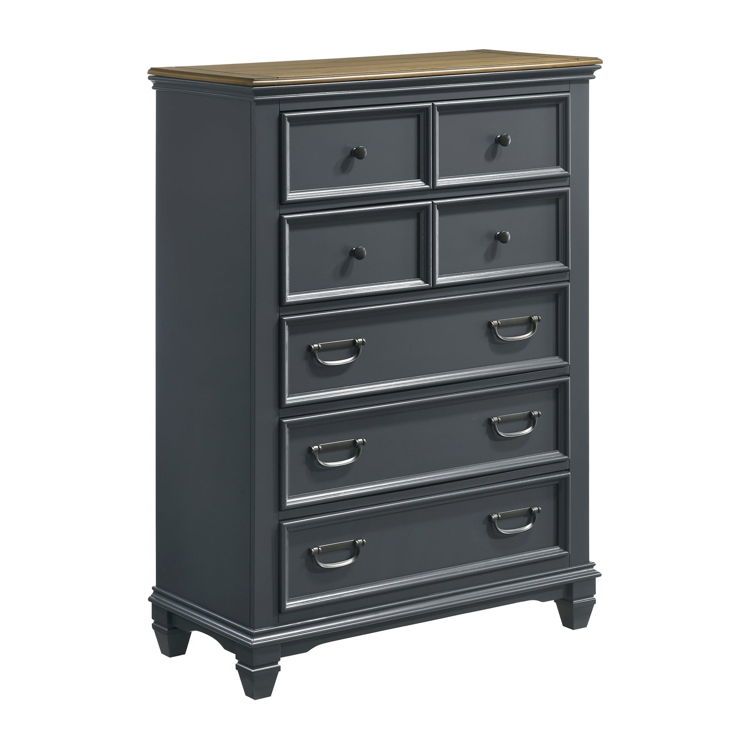 Roundhill Furniture Clelane Wood 5-Drawer Chest