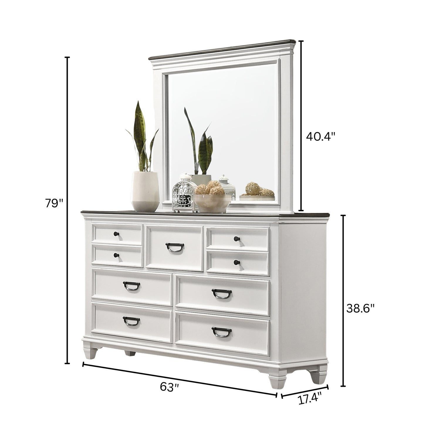 Clelane Wood Bedroom Set with Shiplap Panel Bedroom Collection, Weathered White and Gray