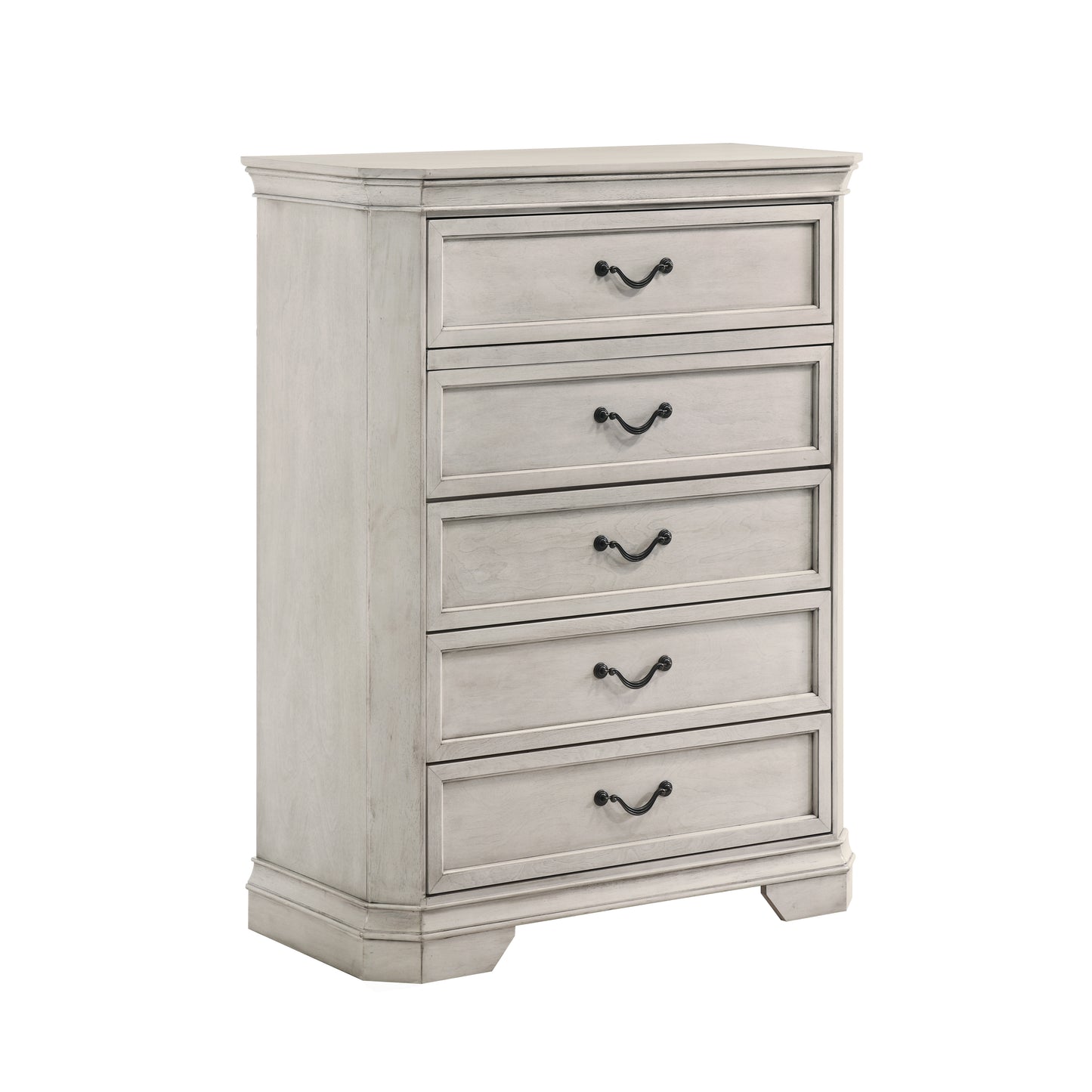 Roundhill Furniture Maderne Traditional Wood 5-Drawer Chest