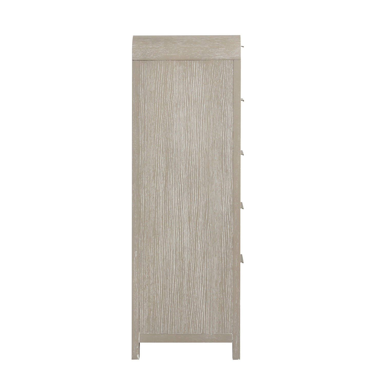 Roundhill Furniture Tavari Contemporary 5-Drawer Wood Chest, Light Gray