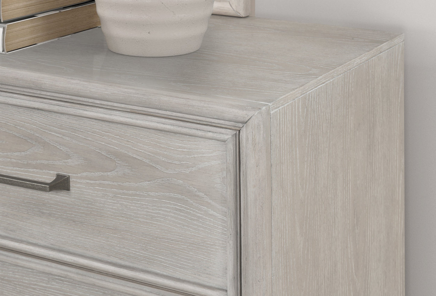 Roundhill Furniture Seluna 5-Drawer Bedroom Chest, Gray Oak Finish