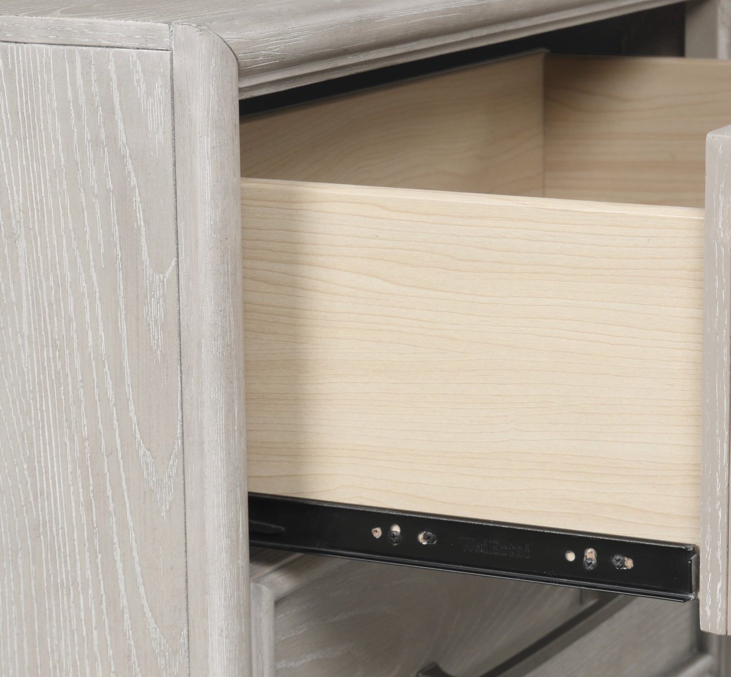 Roundhill Furniture Seluna 5-Drawer Bedroom Chest, Gray Oak Finish