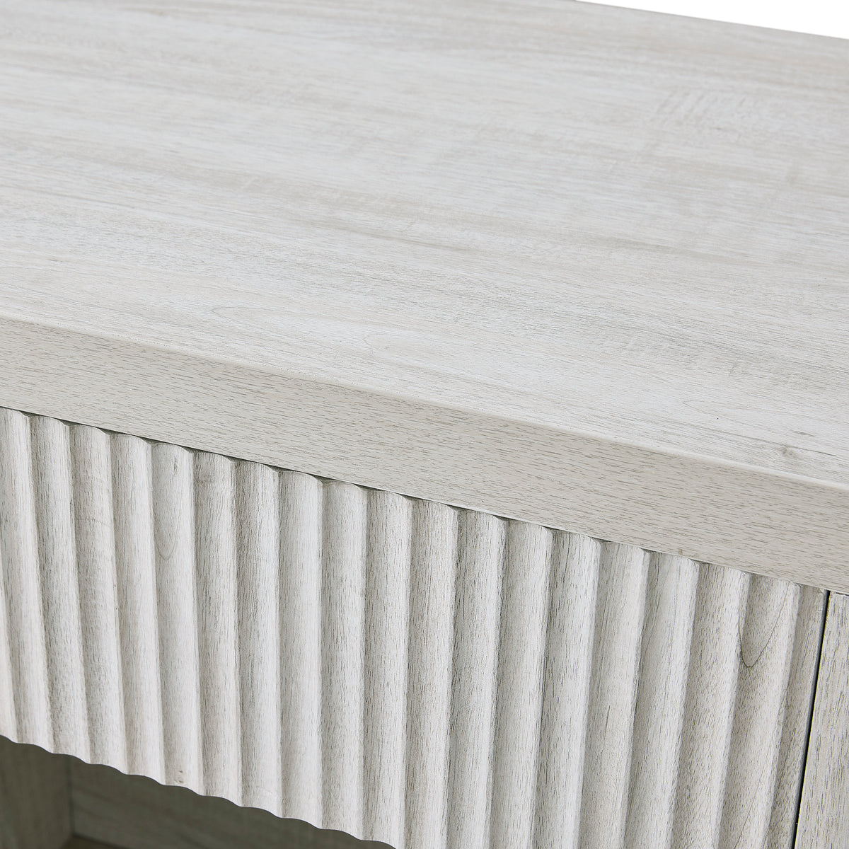 Roundhill Furniture Aria Modern Fluted Nightstand, Side Table