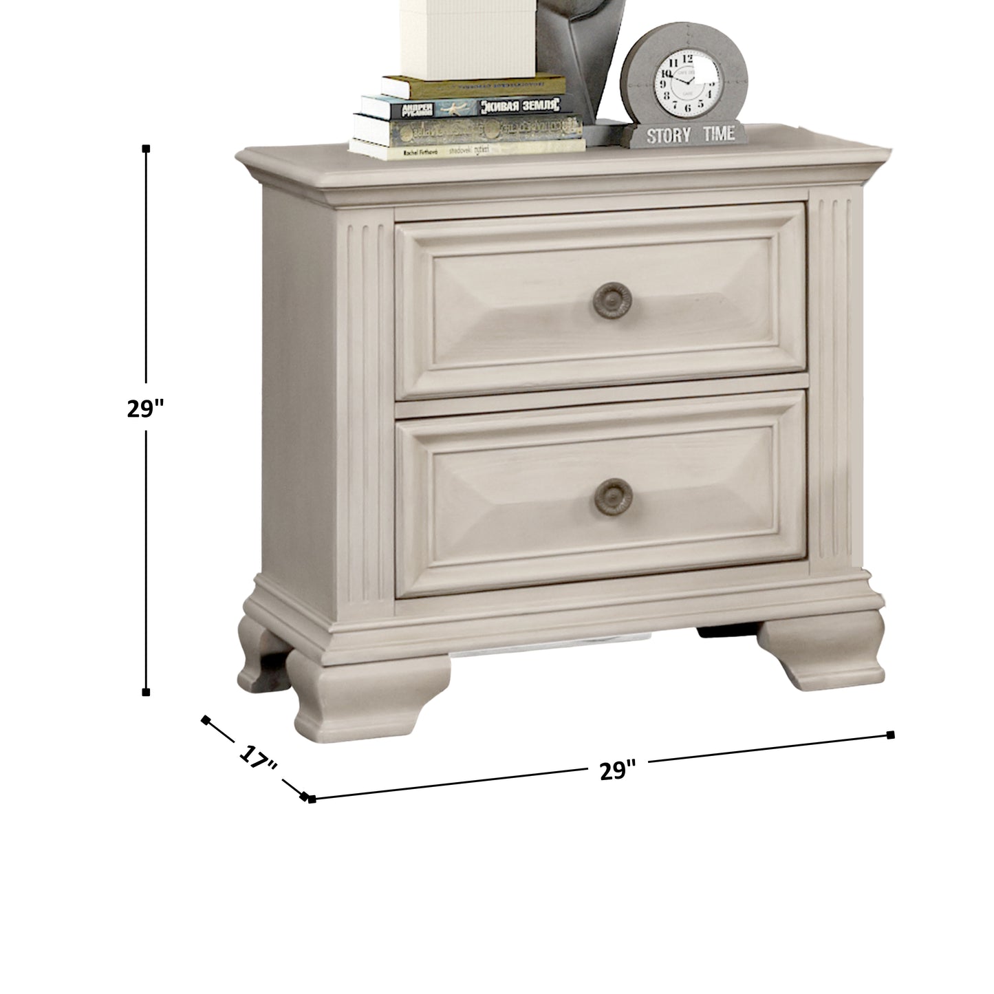 Renova Distressed Parchment Wood Bedroom Collection