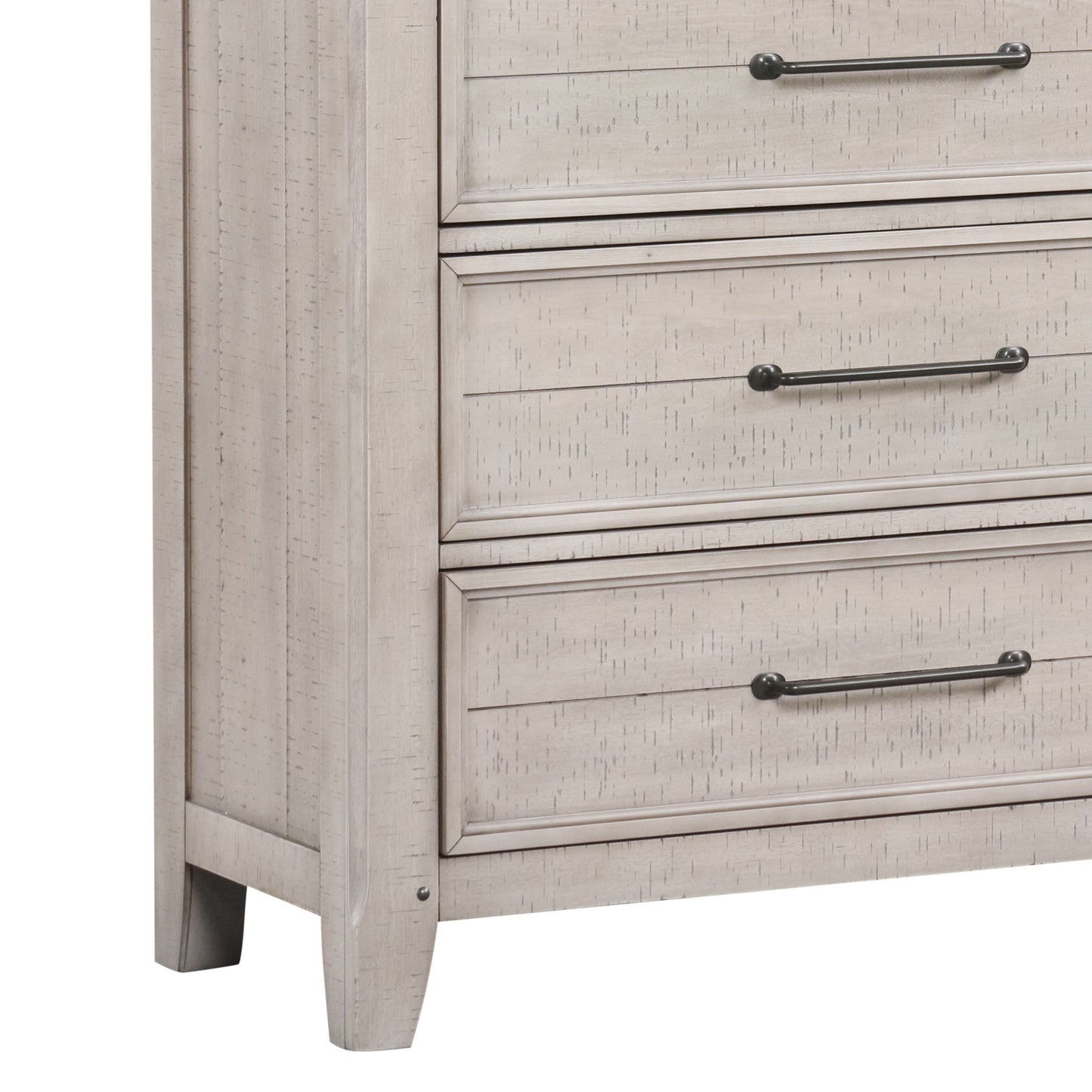 Walcott 5-Drawer Bedroom Chest, Weathered Dusty-taupe Finish