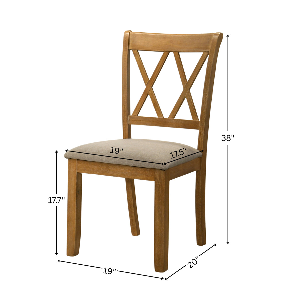 Havre 5-Piece Dining Set, Pedestal Round Table with 4 Stylish Chairs