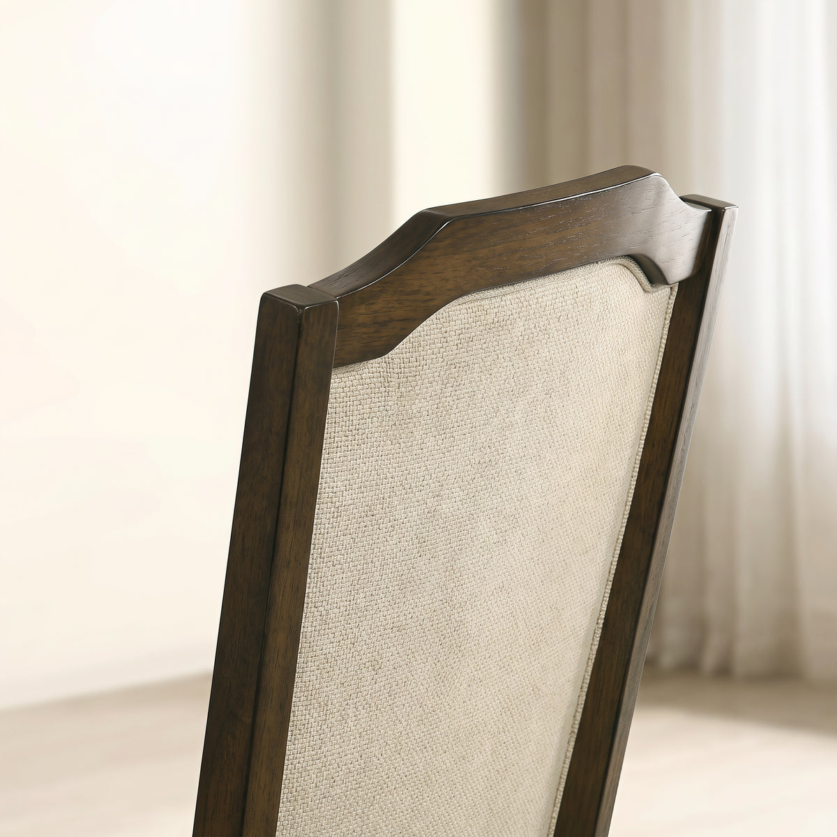 Roundhill Furniture Iris Turned Leg Wood Dining Chair, Set of 2
