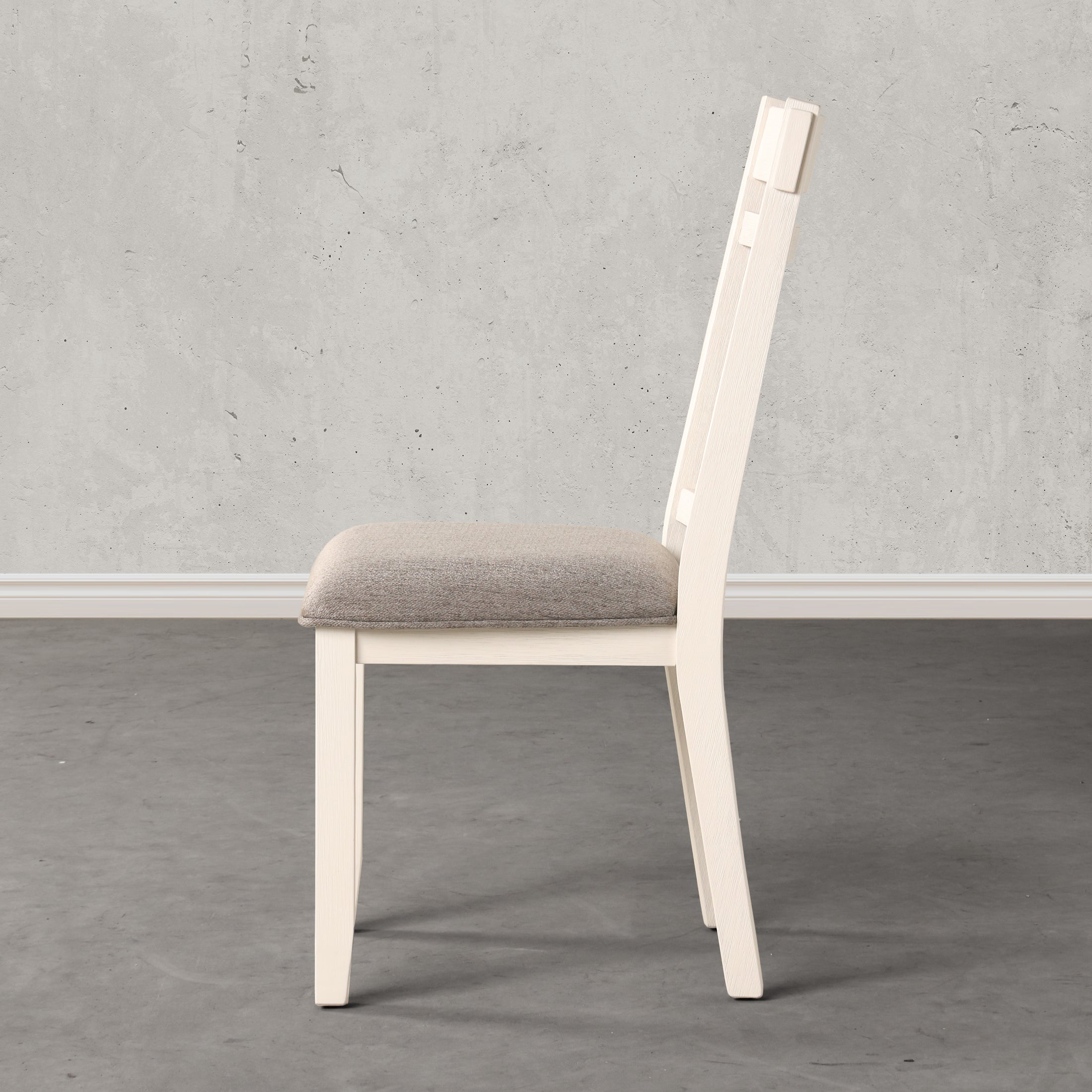 Off white upholstered online dining chairs