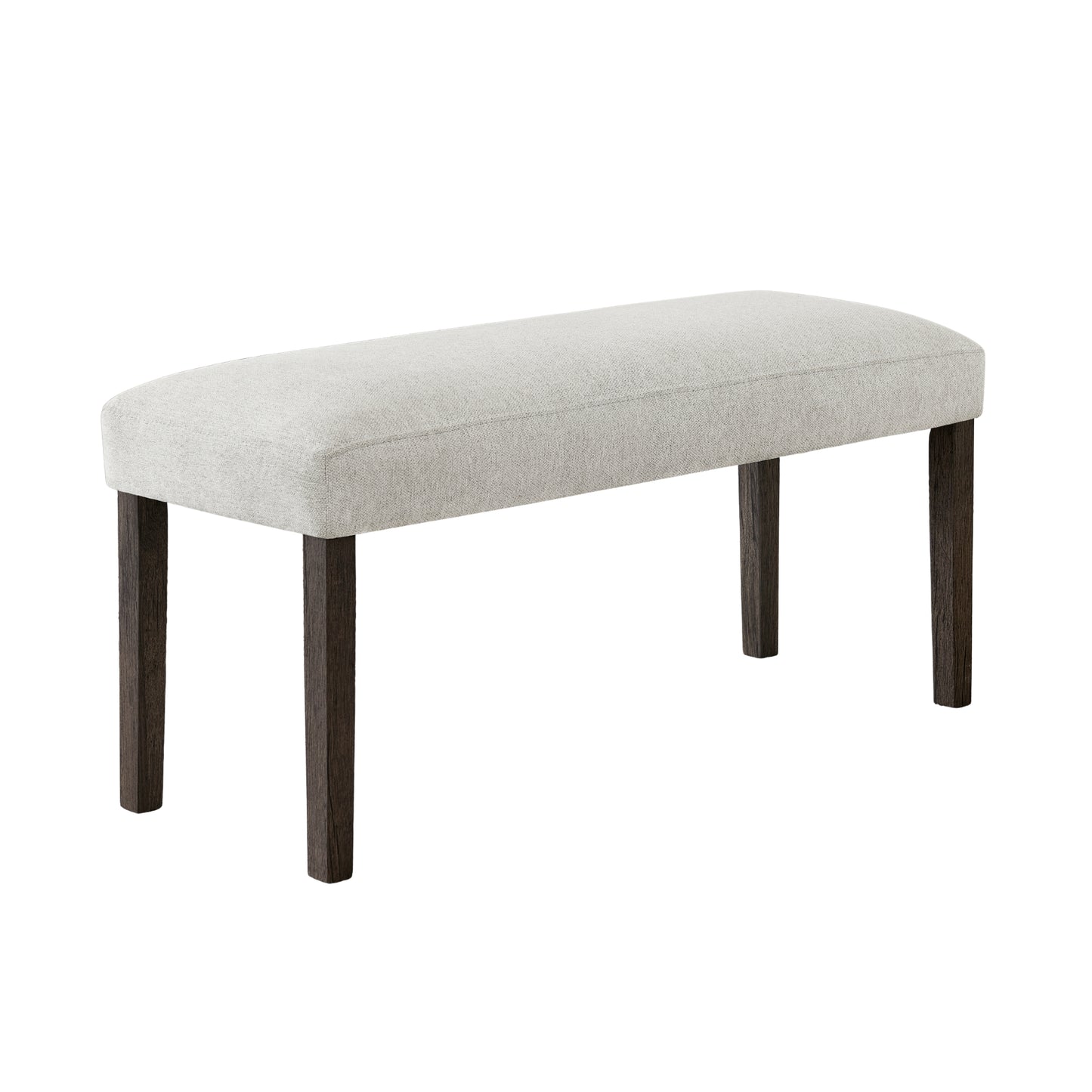 Tabner Sorlen Contemporary Upholstered Dining Bench, Gray