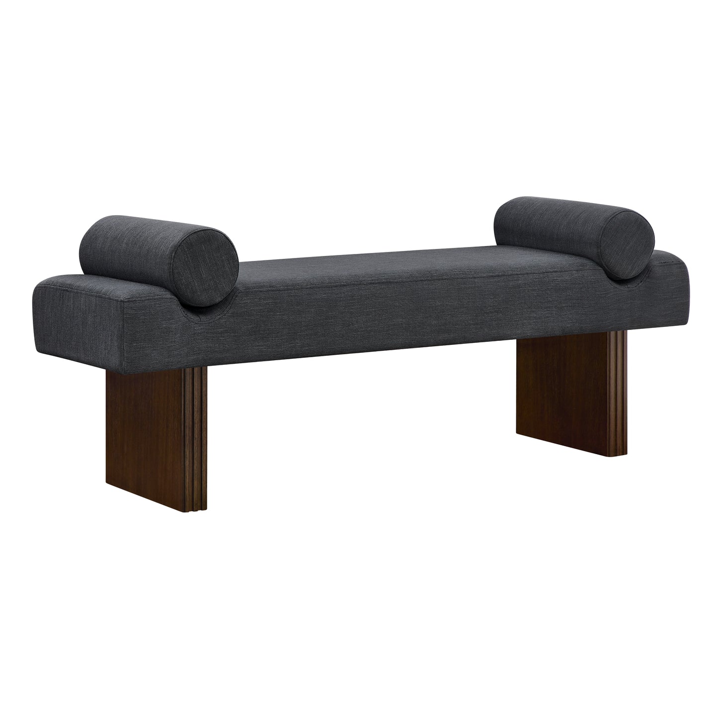 Roundhill Furniture Brooke Contemporary Upholstered Bench