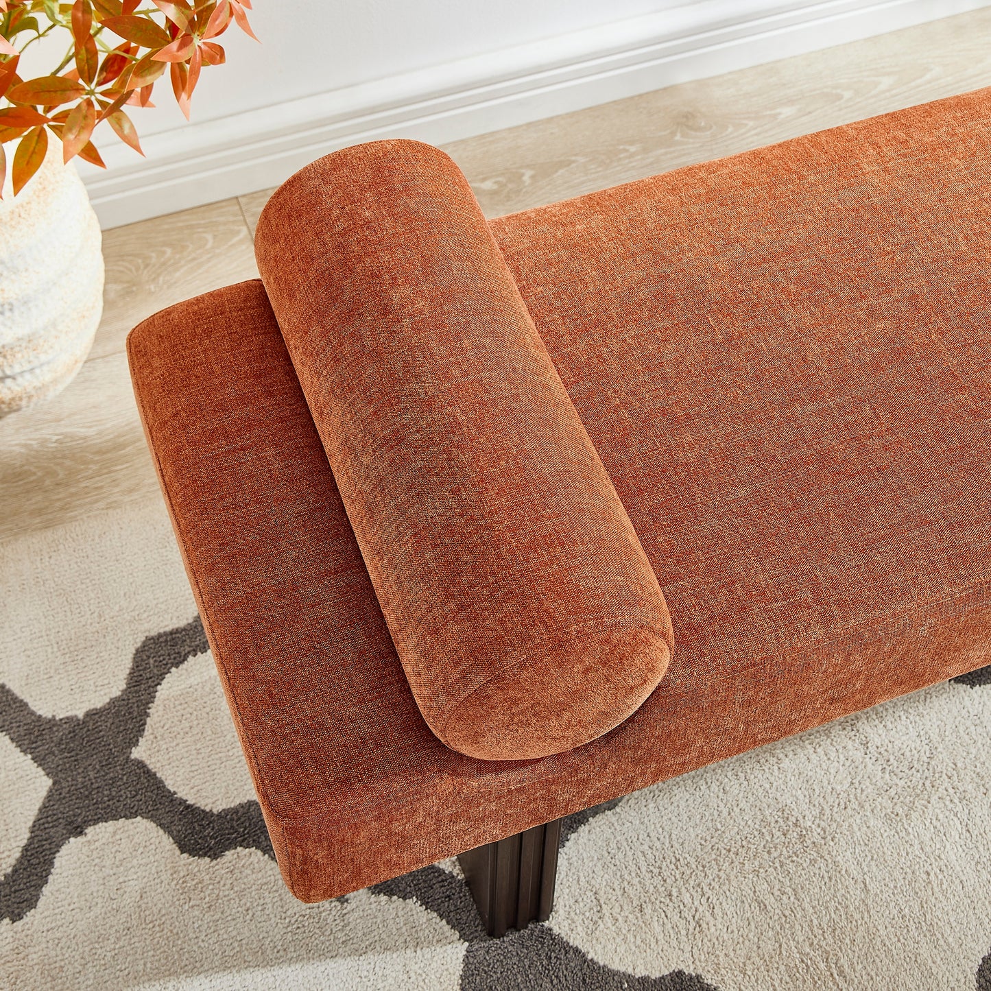 Roundhill Furniture Brooke Contemporary Upholstered Bench