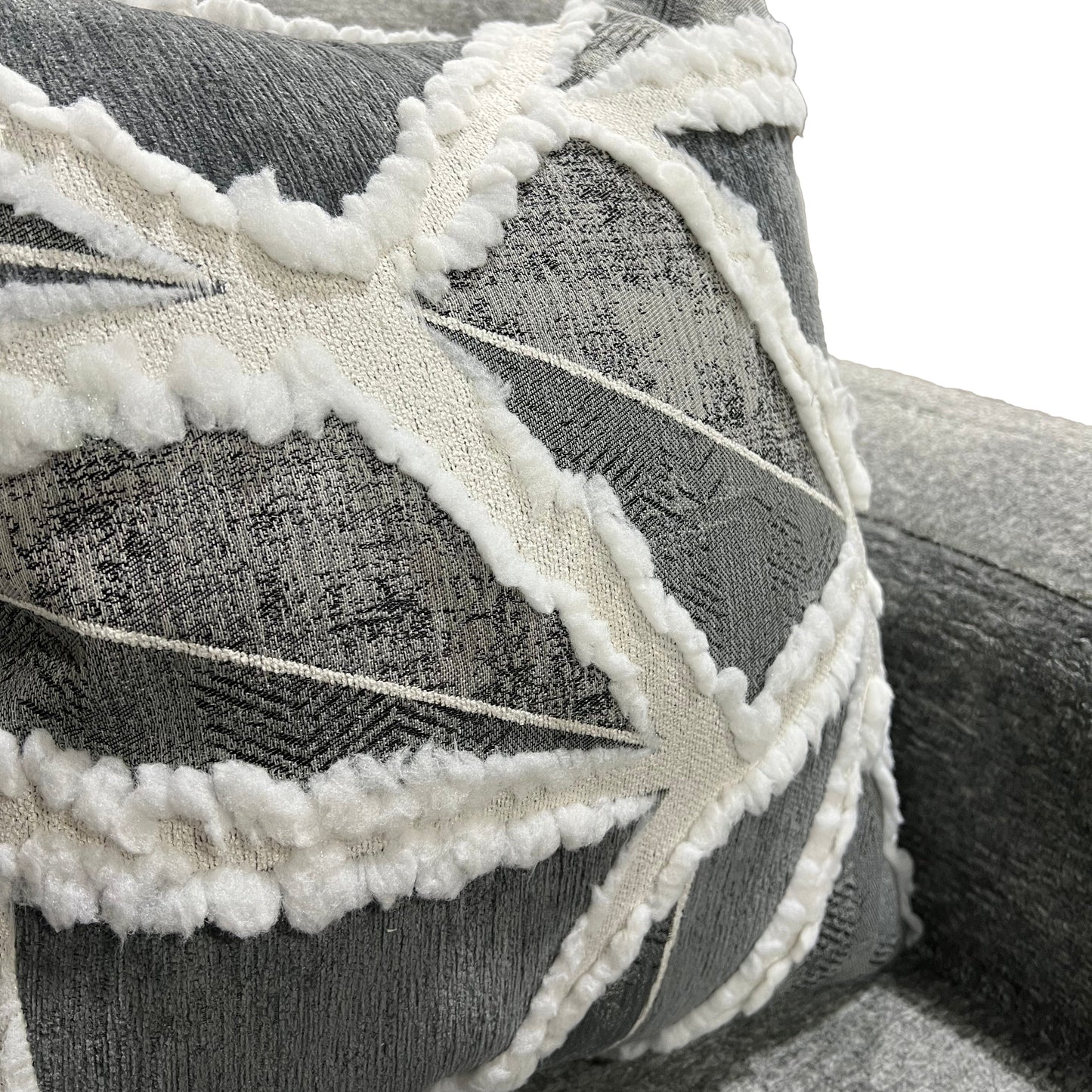 Roundhill Furniture Arden Living Room Collection with Convertible Sofa Chaise and Loveseat, Posh Gray