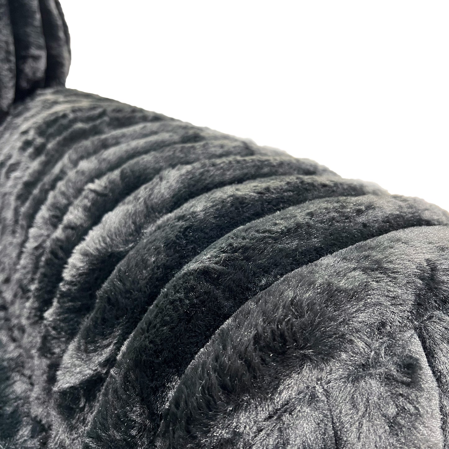 Roundhill Furniture Nolan Contemporary Upholstered Sofa, Lush Black