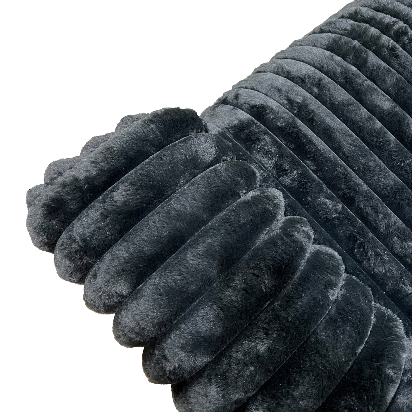 Roundhill Furniture Nolan Contemporary Upholstered Sofa, Lush Black