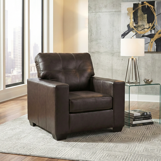Roundhill Furniture Holmes Leather Upholstered Lounge Chair