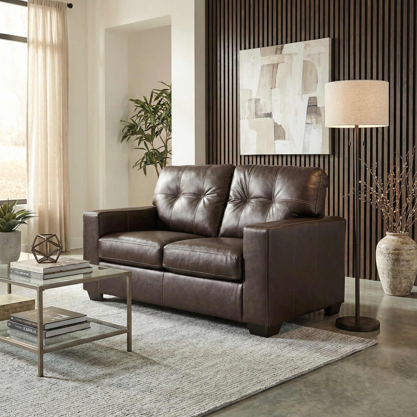 Roundhill Furniture Holmes Leather Living Room Collection