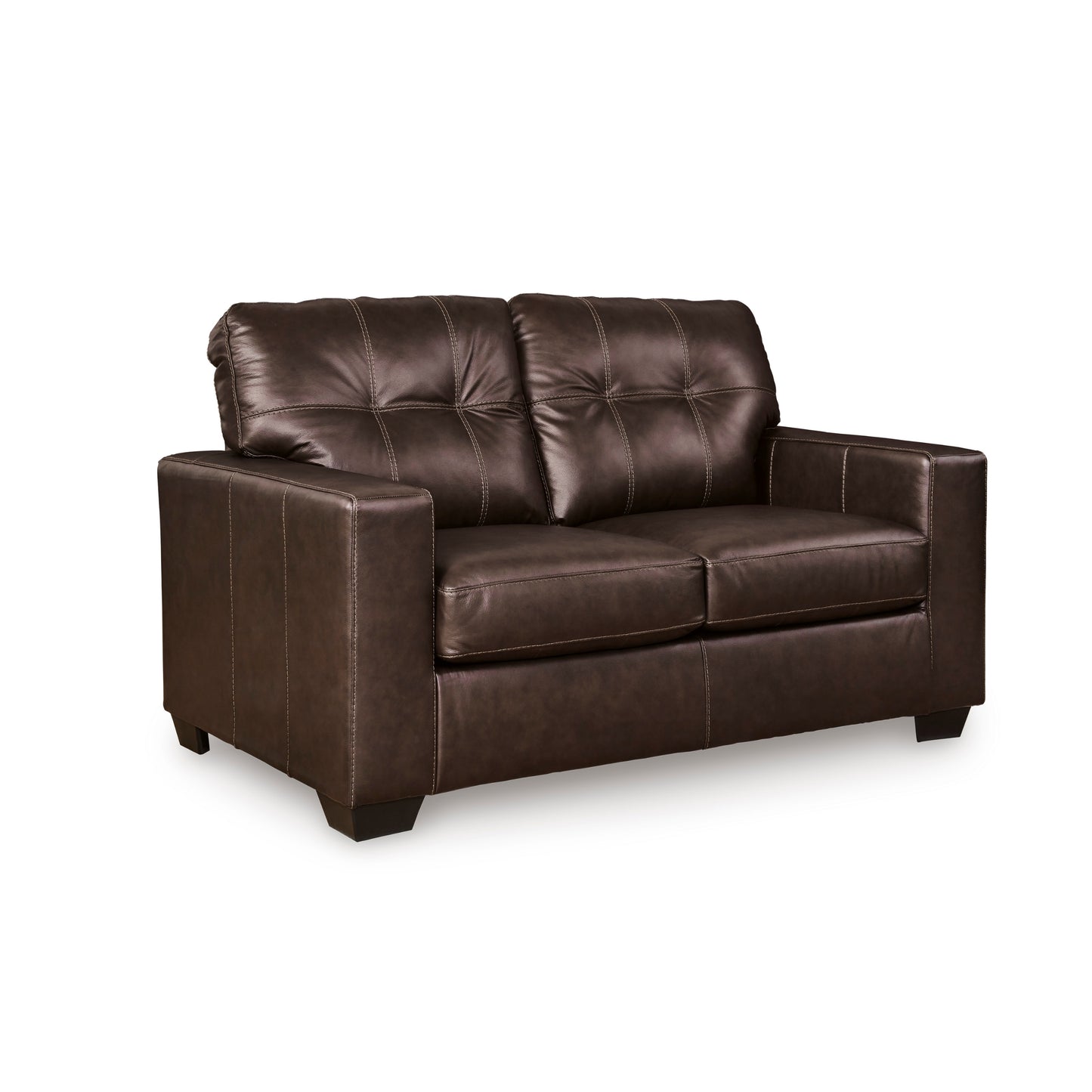 Roundhill Furniture Holmes Leather Upholstered Loveseat