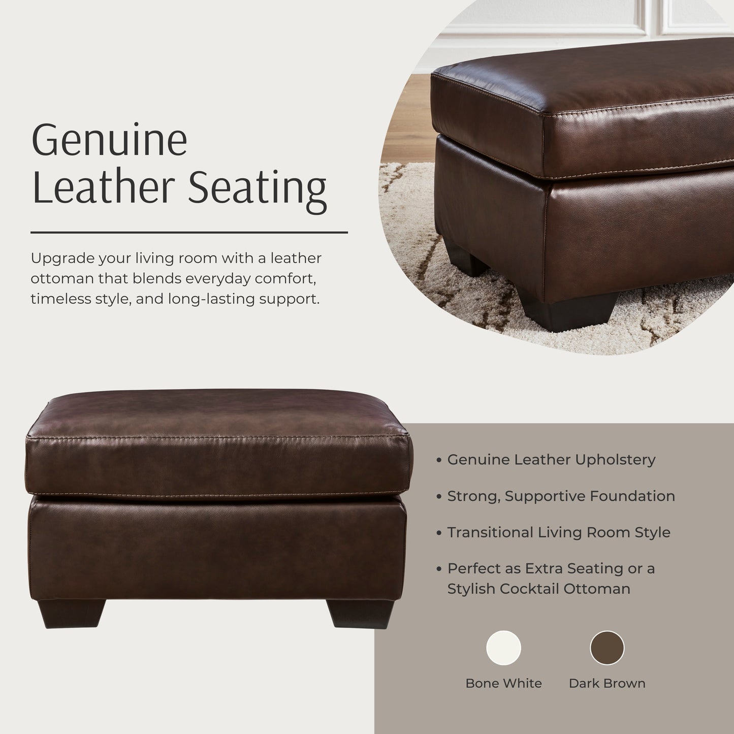 Roundhill Furniture Holmes Leather Living Room Collection