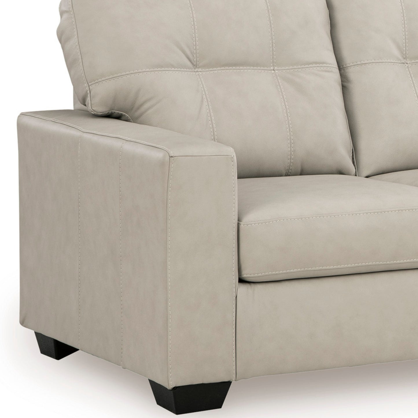 Roundhill Furniture Holmes Leather Upholstered Loveseat