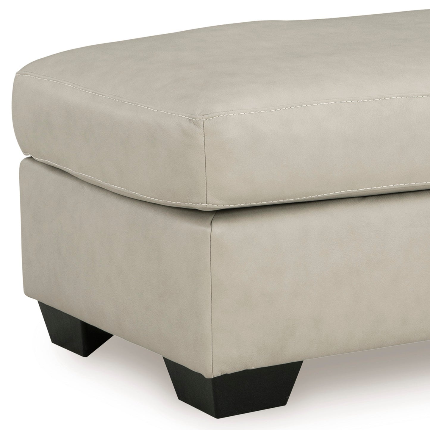 Roundhill Furniture Holmes Leather Upholstered Ottoman