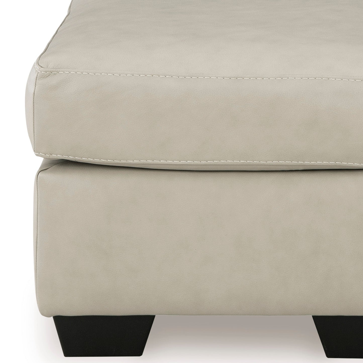 Roundhill Furniture Holmes Leather Upholstered Ottoman