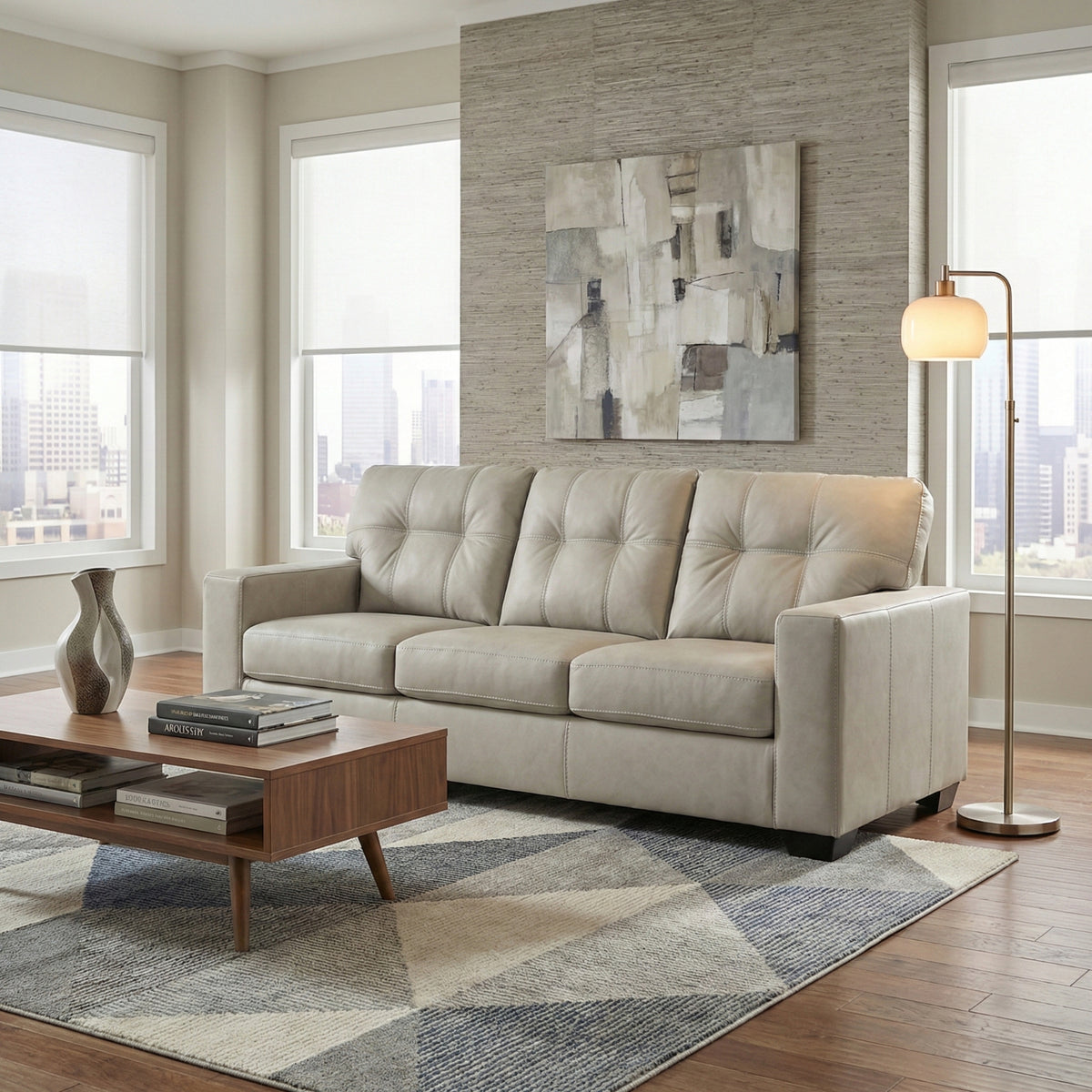 Roundhill Furniture Holmes Leather Living Room Collection
