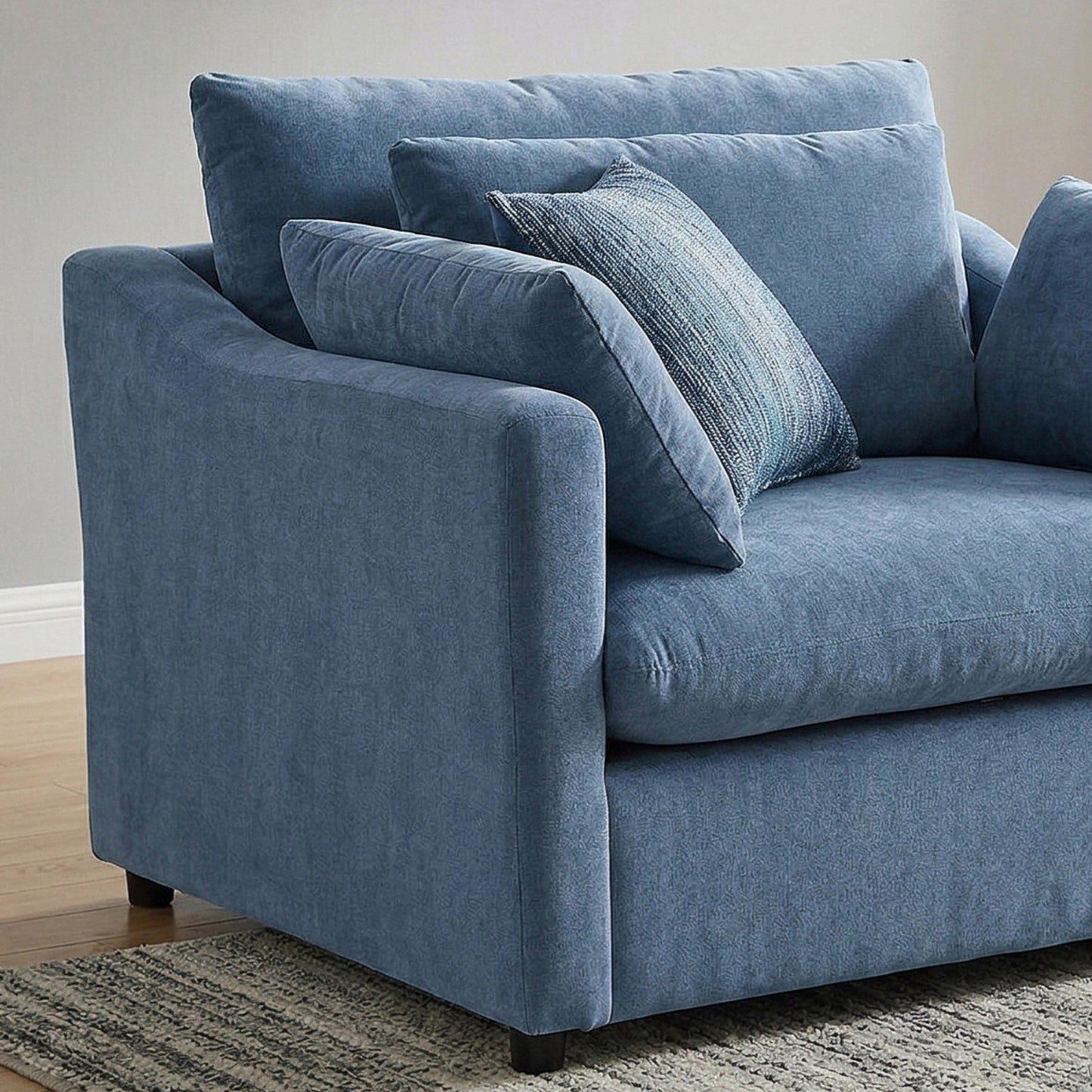 Roundhill Furniture Wilson Contemporary Upholstered Cuddle Chair