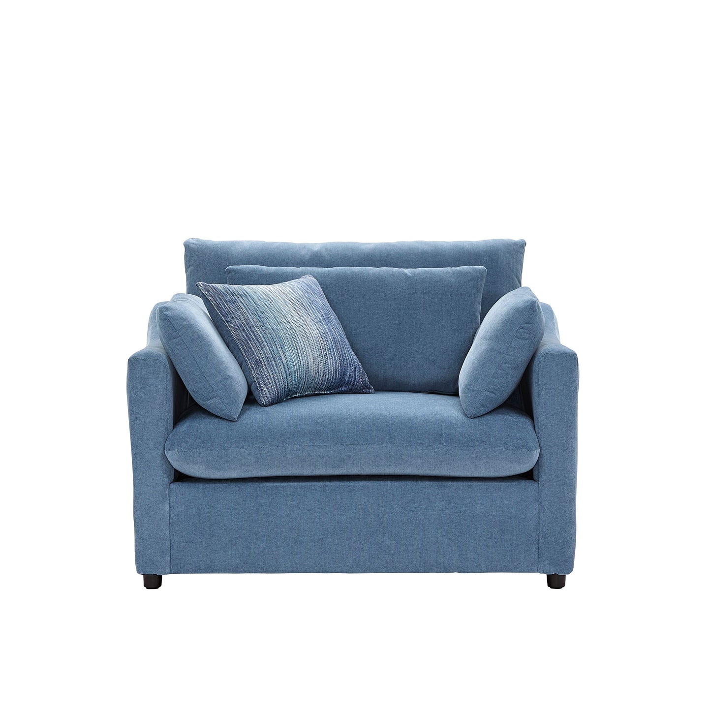 Roundhill Furniture Wilson Contemporary Upholstered Cuddle Chair