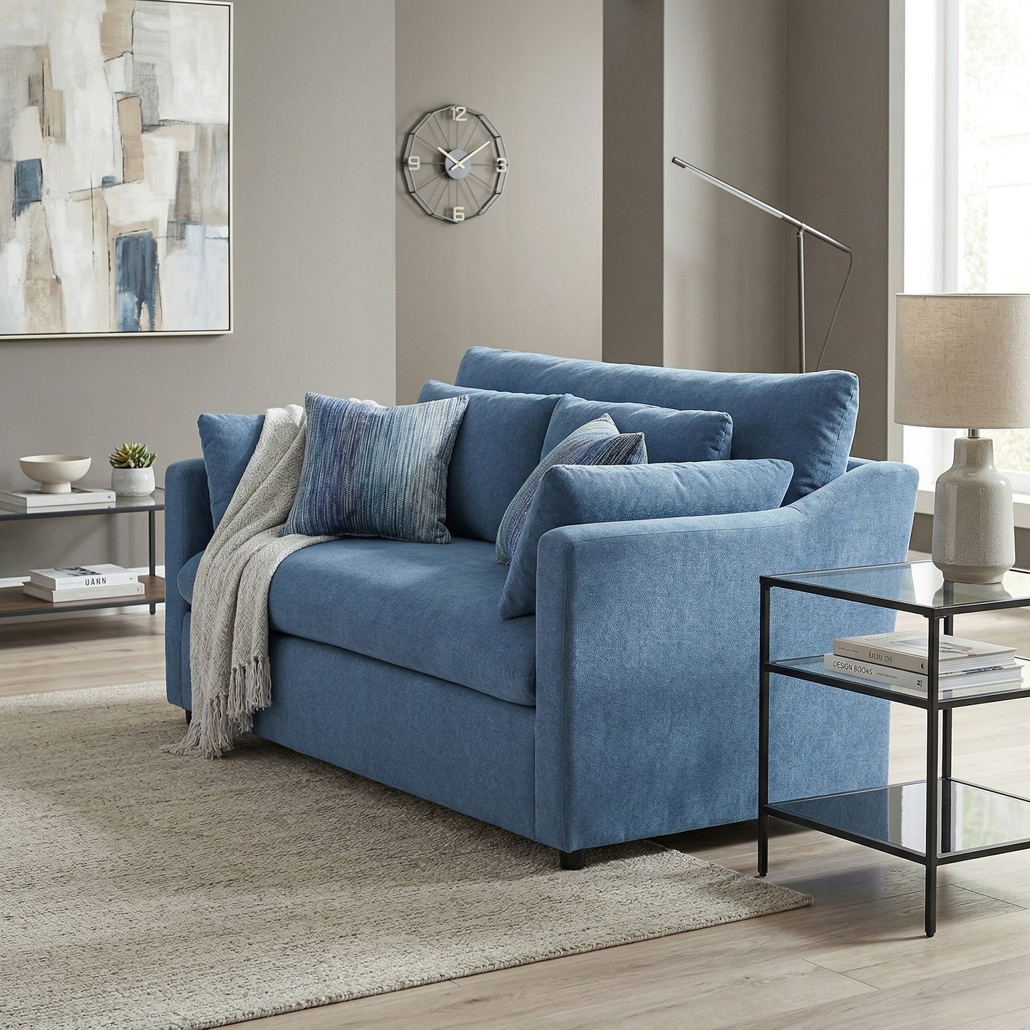 Roundhill Furniture Wilson Contemporary Upholstered Loveseat